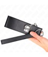 KINK - COLLIER AVEC CEINTURE 65 CM AVEC LARGE BRACELET NOIR AJUSTABLE 33,5-41 CM X 5 CM