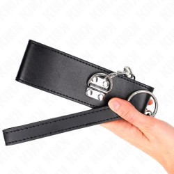 KINK - COLLIER AVEC CEINTURE 65 CM AVEC LARGE BRACELET NOIR AJUSTABLE 33,5-41 CM X 5 CM