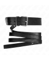 KINK - COLLIER AVEC CEINTURE 116 CM BRACELET NOIR AJUSTABLE 32-50 CM X 8 CM