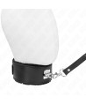 KINK - COLLIER AVEC CEINTURE 116 CM AVEC BRACELET EN CUIR NOIR AJUSTABLE 40-48 CM X 6 CM