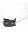 KINK - COLLIER AVEC LAISSE 65 CM AVEC RESTRICTIONS NOIR 36-42 CM X 5,5 CM