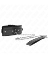 KINK - COLLIER AVEC LAISSE 65 CM AVEC RESTRICTIONS NOIR 36-42 CM X 5,5 CM