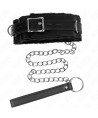 KINK - COLLIER AVEC LAISSE 65 CM AVEC RESTRICTIONS NOIR 36-42 CM X 5,5 CM