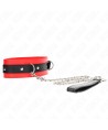 KINK - COLLIER AVEC CEINTURE 65 CM AVEC SANGLE ROUGE 54 X 4,5 CM