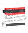 KINK - COLLIER AVEC CEINTURE 65 CM AVEC SANGLE ROUGE 54 X 4,5 CM