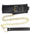 KINK - COLLIER AVEC BRACELET IMITATION CUIR ÉPONGE MODÈLE 1 RÉGLABLE 37-54 CM X 3 CM