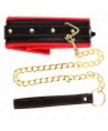 KINK - COLLIER AVEC BRACELET IMITATION CUIR ÉPONGE MODÈLE 2 RÉGLABLE 37-54 CM X 3 CM