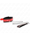 KINK - COLLIER AVEC BRACELET ROUGE 65 CM AJUSTABLE 36-43 CM X 5 CM