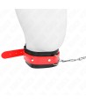 KINK - COLLIER AVEC BRACELET ROUGE 65 CM AJUSTABLE 36-43 CM X 5 CM