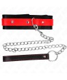 KINK - COLLIER AVEC BRACELET ROUGE 65 CM AJUSTABLE 36-43 CM X 5 CM