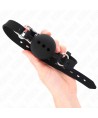 KINK - BÂTON ENTIEREMENT SILICONE 55 x 2 CM AVEC BOULE 4,5 CM TAILLE M NOIR AJUSTABLE 35-51 CM