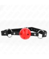 KINK - BOULE CREUSE DURE ROUGE 4,5 CM GAG MODELE 1 63,5 X 2 CM