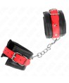 KINK - APPUI-POIGNETS NOIR AVEC CEINTURE ROUGE AJUSTABLE 17-28 CM X 6 CM