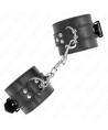 KINK - APPUI-POIGNETS NOIR AVEC CEINTURE NOIRE RÉGLABLE 17-28 CM X 6 CM