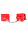 KINK - APPUI-POIGNETS AVEC FERMETURE PAR CADENAS ROUGE AJUSTABLE 16-23 CM X 5,5 CM