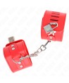 KINK - APPUI-POIGNETS AVEC FERMETURE PAR CADENAS ROUGE AJUSTABLE 16-23 CM X 5,5 CM