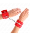 KINK - APPUI-POIGNETS AVEC FERMETURE PAR CADENAS ROUGE AJUSTABLE 16-23 CM X 5,5 CM