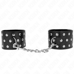 KINK - RETENUES-POIGNETS PUNK RÉGLABLES 19-24 CM X 5,5 CM