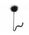 KINK - Fouet en silicone avec plumes pour chatouiller 47 cm