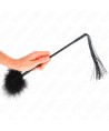 KINK - Fouet en silicone avec plumes pour chatouiller 47 cm