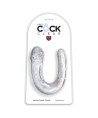 KING COCK - DOUBLE TROUBLE DOUBLE GODE 33 CM TRANSPARENT