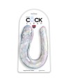 KING COCK - DOUBLE TROUBLE DOUBLE GODE 44 CM TRANSPARENT