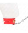 KINK - COLLIER DIAMANTS ROUGES AVEC CEINTURE 65 CM AJDUSTABLE 35-51 CM X 7 CM