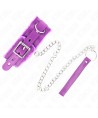 KINK - COLLIER AVEC LAISSE 65 CM AVEC RESTRICTIONS VIOLET 36-42 CM X 5,5 CM