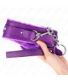 KINK - COLLIER AVEC LAISSE 65 CM AVEC RESTRICTIONS VIOLET 36-42 CM X 5,5 CM