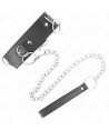 KINK - COLLIER AVEC LAISSE 65 CM 3 ANNEAUX MODÈLE 2 RÉGLABLE 36-43 CM X 5 CM