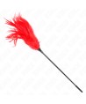 KINK - PLUSIEURS PLUMES DE CHATOUILLES ROUGES 45 CM