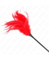 KINK - PLUSIEURS PLUMES DE CHATOUILLES ROUGES 45 CM