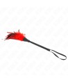 KINK - PLUMES DE POULET TICKLE EN FORME DE CORNE ROUGE 36 CM