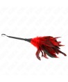 KINK - PLUMES DE POULET TICKLE EN FORME DE CORNE ROUGE 36 CM