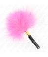 KINK - PLUMES TICKLE EN MÉTAL DORÉ FUCHSIA 18 CM