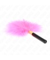 KINK - PLUMES TICKLE EN MÉTAL DORÉ FUCHSIA 18 CM