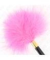 KINK - PLUMES TICKLE EN MÉTAL DORÉ FUCHSIA 18 CM