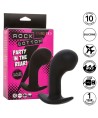 CALEXOTICS - ROCK BOTTOM PLUG ANAL COURBE 10 VIBRATIONS SILICONE NOIR