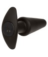 CALEXOTICS - ROCK BOTTOM TAPERED ANAL PLUG 10 VIBRATIONS SILICONE NOIR