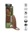 CALEXOTICS - MAXX THICK DOUBLE PÉNÉTRATEUR 10 VIBRATIONS MARRON