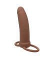 CALEXOTICS - MAXX THICK DOUBLE PÉNÉTRATEUR 10 VIBRATIONS MARRON