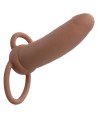 CALEXOTICS - MAXX THICK DOUBLE PÉNÉTRATEUR 10 VIBRATIONS MARRON