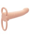 CALEXOTICS - MAXX DOUBLE PÉNÉTRATEUR NERVURÉ 10 VIBRATIONS FLESH