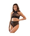 SUBBLIME - 952082 ENSEMBLE RESILLE AVEC STRASS NOIR TAILLE UNIQUE