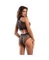 SUBBLIME - 952082 ENSEMBLE RESILLE AVEC STRASS NOIR TAILLE UNIQUE