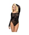 SUBBLIME - 952051 BODY RESILLE MANCHES LONGUES ET EPAULES NUES NOIR TAILLE UNIQUE