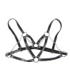 SUBBLIME - 953713 CEINTURE PUNK BONDAGE BOUCLE MÉTAL NOIRE TAILLE UNIQUE