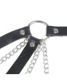 SUBBLIME - 953713 CEINTURE PUNK BONDAGE BOUCLE MÉTAL NOIRE TAILLE UNIQUE