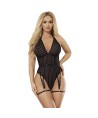 SUBBLIME - 954147 BODY AVEC PORTE-JARRETELLES NOIR S/M