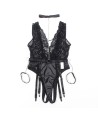 SUBBLIME - 954383 BODY SEXY AVEC PORTE-JARRETELLES NOIR S/M